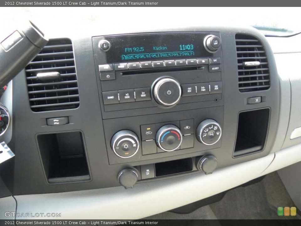 Light Titanium/Dark Titanium Interior Controls for the 2012 Chevrolet Silverado 1500 LT Crew Cab #67791096