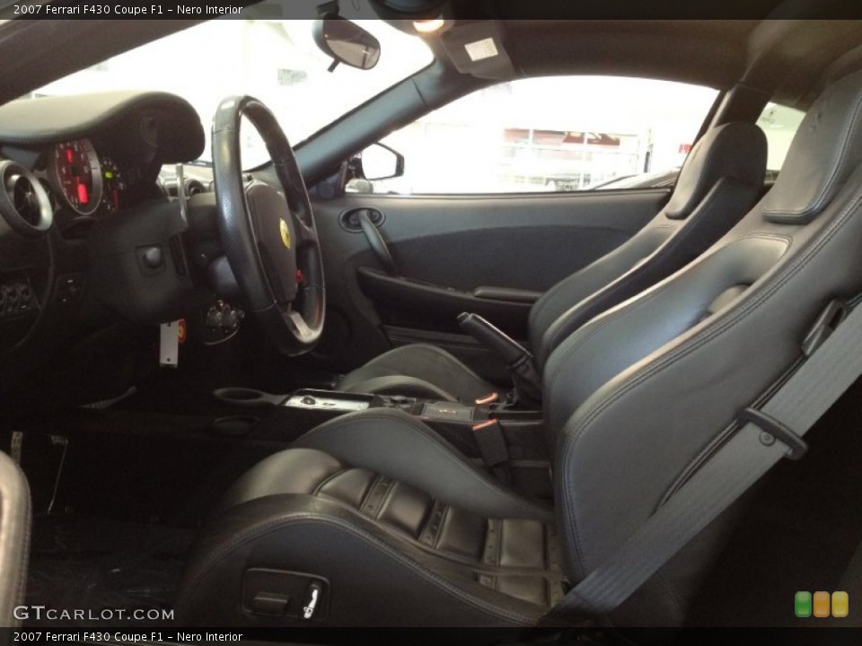 Nero Interior Front Seat for the 2007 Ferrari F430 Coupe F1 #67792131