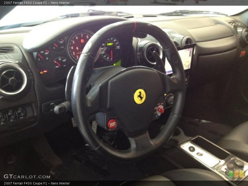 Nero Interior Steering Wheel for the 2007 Ferrari F430 Coupe F1 #67792140