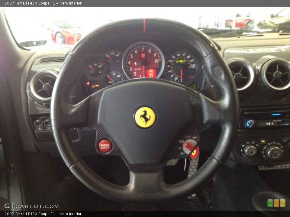 Nero Interior Steering Wheel for the 2007 Ferrari F430 Coupe F1 #67792185
