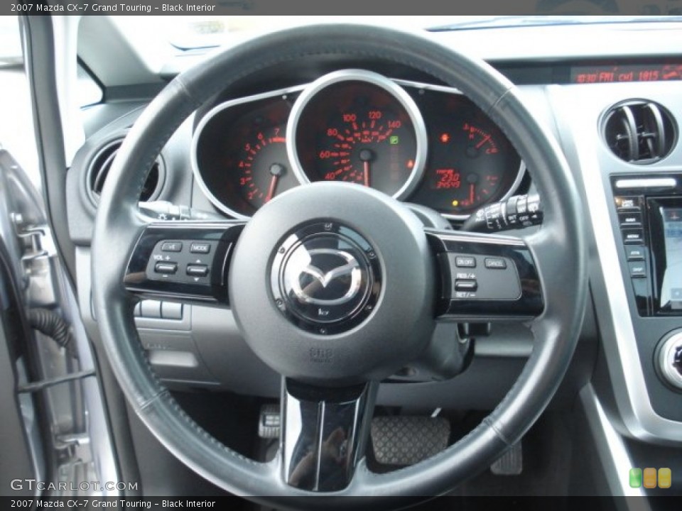 Black Interior Steering Wheel for the 2007 Mazda CX-7 Grand Touring #67793334