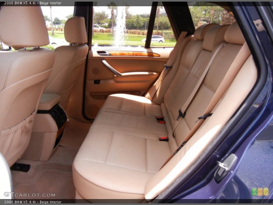 Beige Interior Rear Seat for the 2006 BMW X5 4.4i #67796246