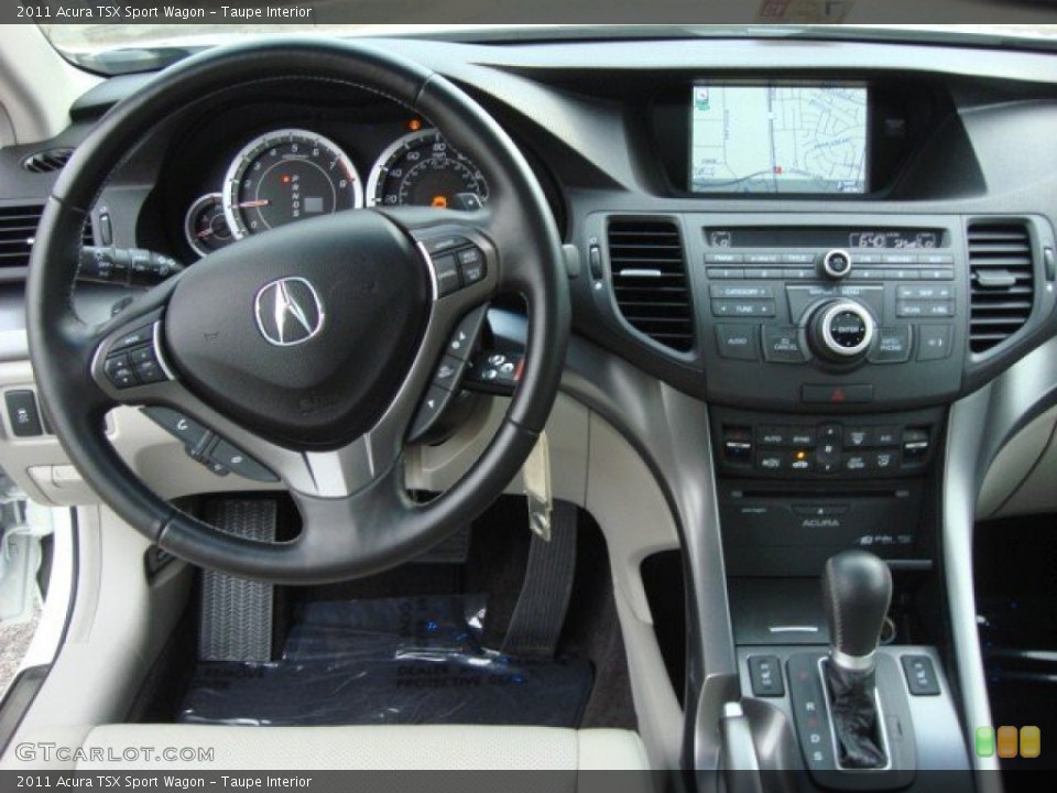 Taupe Interior Dashboard for the 2011 Acura TSX Sport Wagon #67798839
