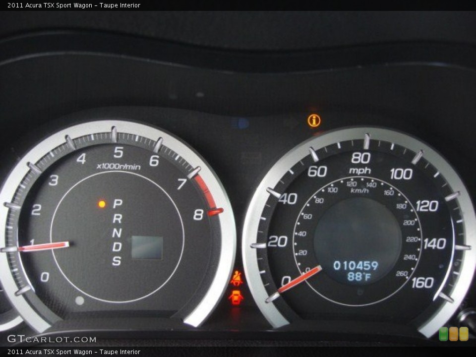 Taupe Interior Gauges for the 2011 Acura TSX Sport Wagon #67798869