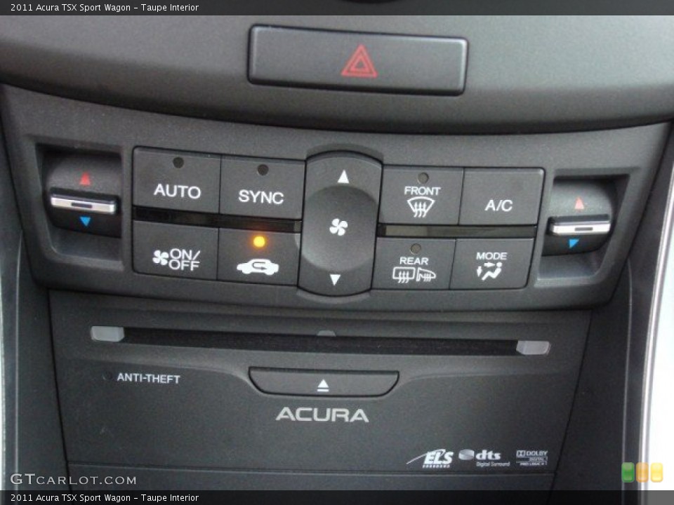 Taupe Interior Controls for the 2011 Acura TSX Sport Wagon #67798905