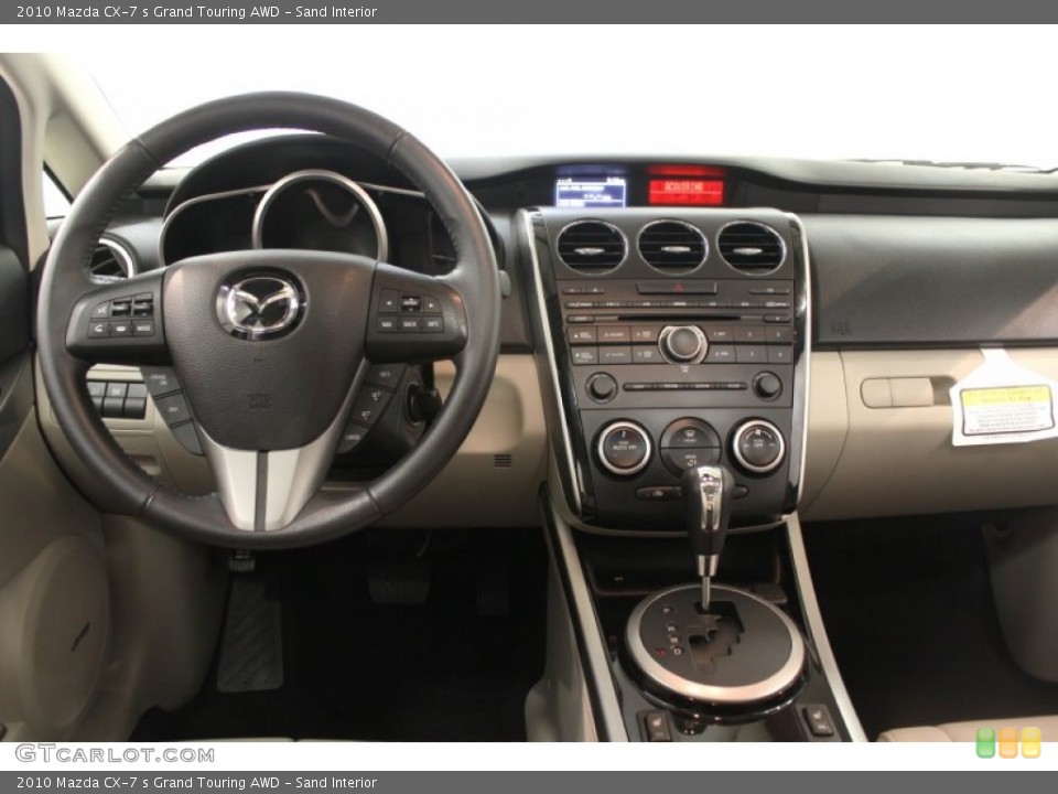 Sand Interior Dashboard for the 2010 Mazda CX-7 s Grand Touring AWD #67801407