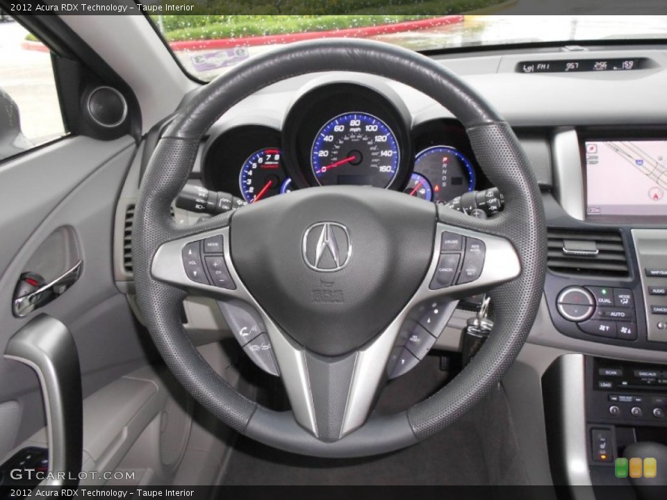 Taupe Interior Steering Wheel for the 2012 Acura RDX Technology #67802583