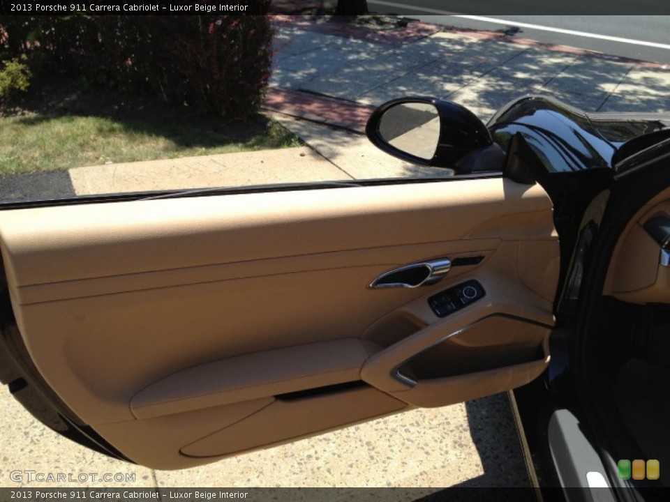 Luxor Beige Interior Door Panel for the 2013 Porsche 911 Carrera Cabriolet #67803510