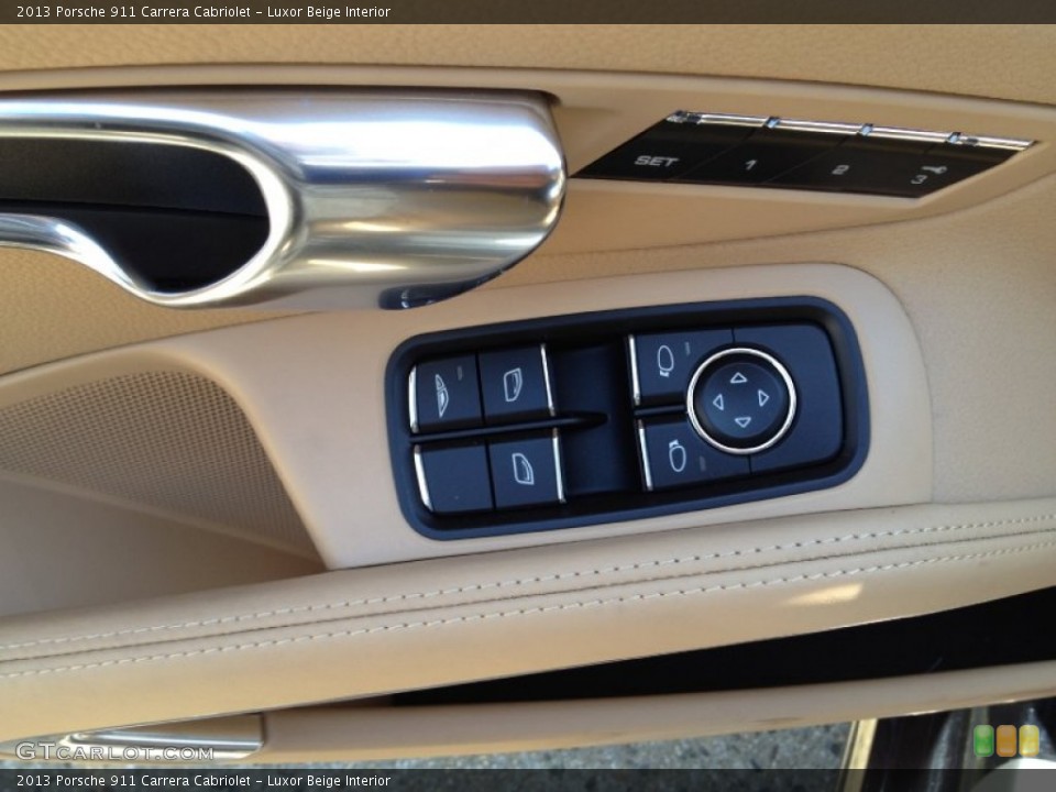Luxor Beige Interior Controls for the 2013 Porsche 911 Carrera Cabriolet #67803519