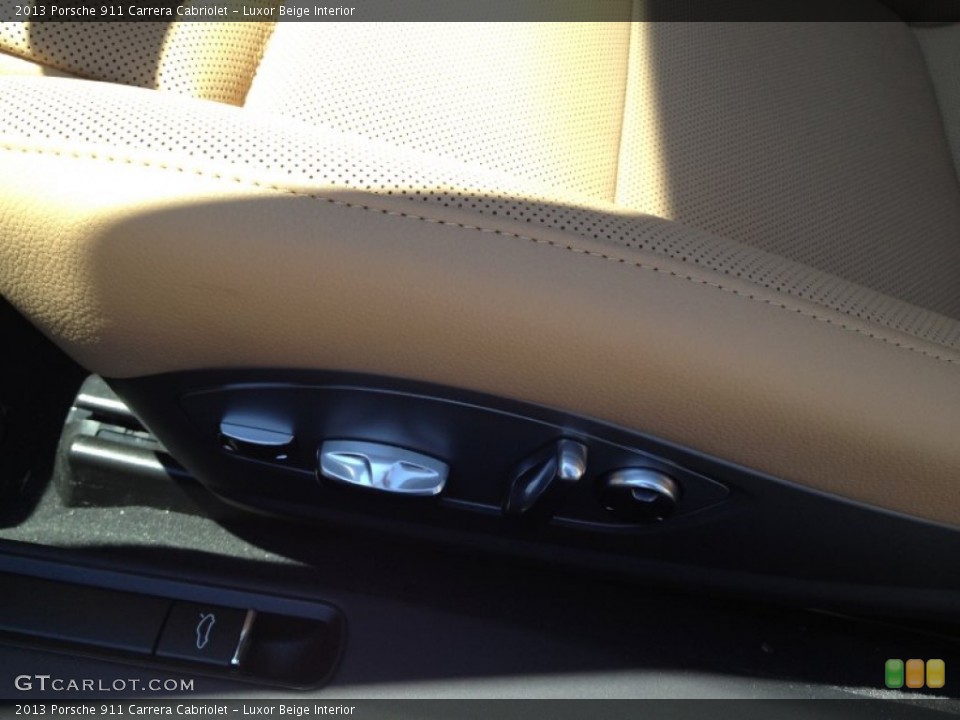 Luxor Beige Interior Controls for the 2013 Porsche 911 Carrera Cabriolet #67803552