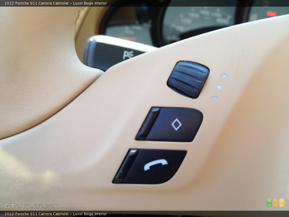 Luxor Beige Interior Controls for the 2013 Porsche 911 Carrera Cabriolet #67803567