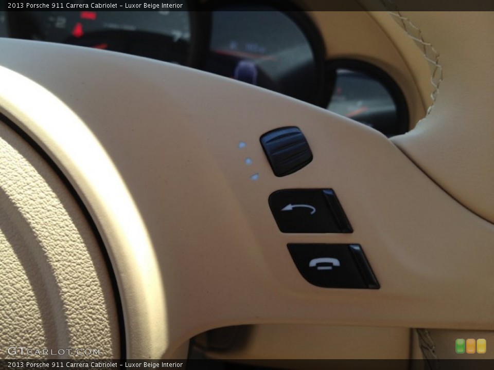 Luxor Beige Interior Controls for the 2013 Porsche 911 Carrera Cabriolet #67803576