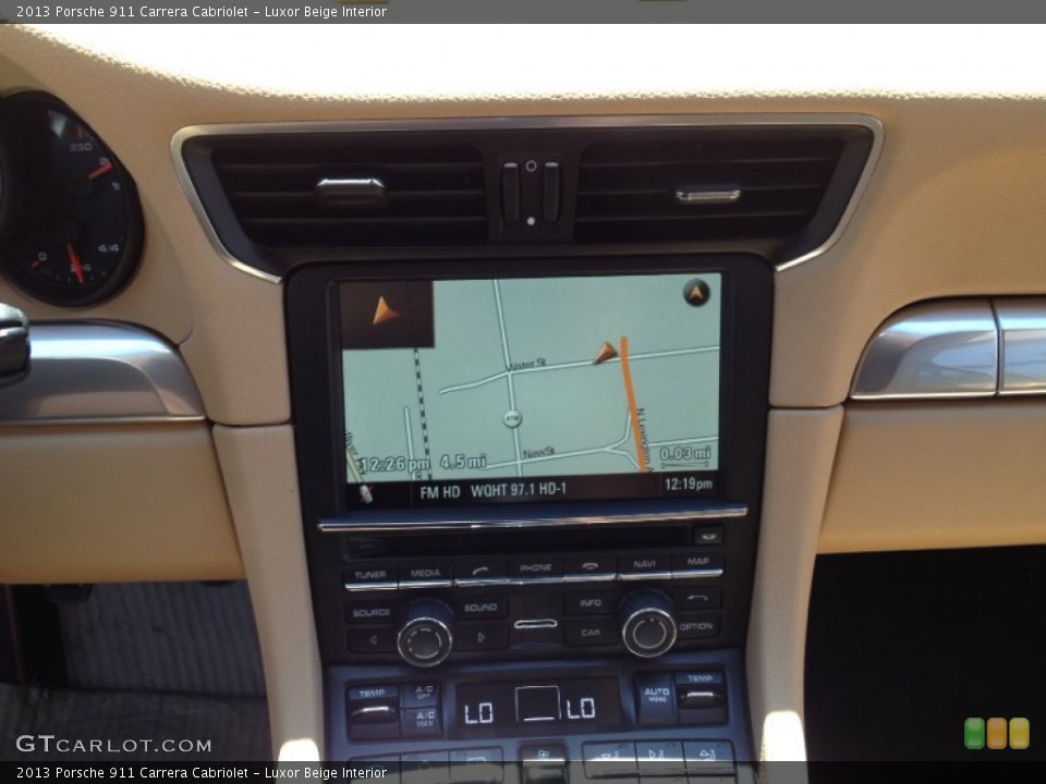 Luxor Beige Interior Navigation for the 2013 Porsche 911 Carrera Cabriolet #67803585
