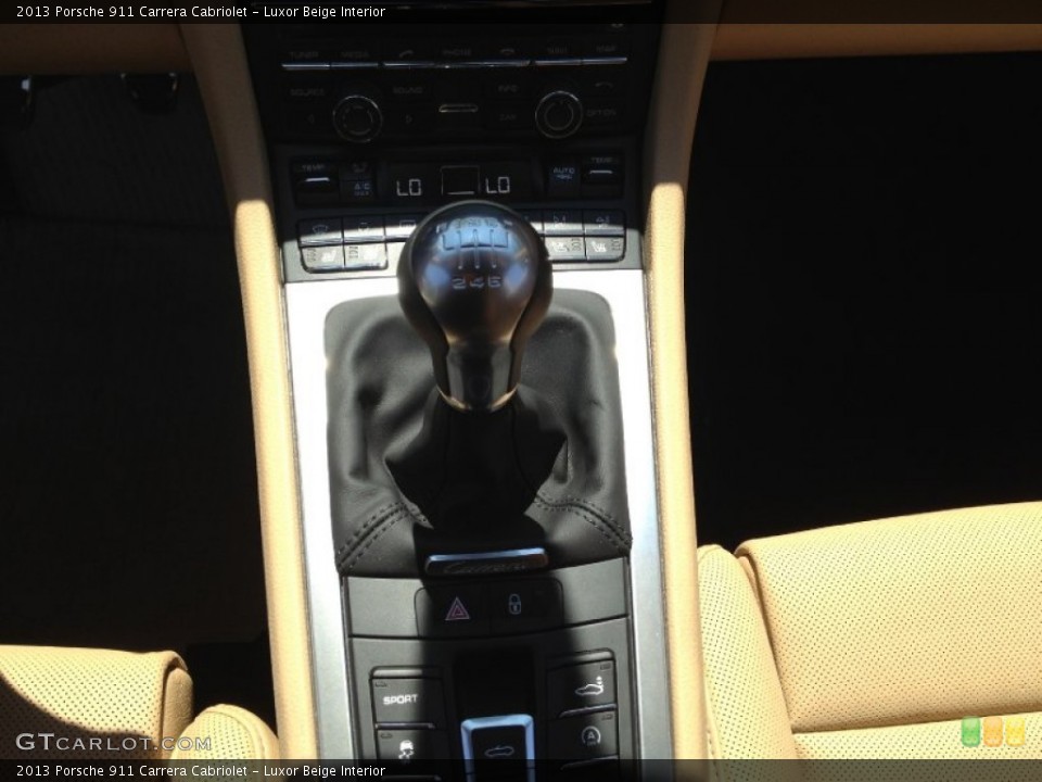 Luxor Beige Interior Transmission for the 2013 Porsche 911 Carrera Cabriolet #67803594