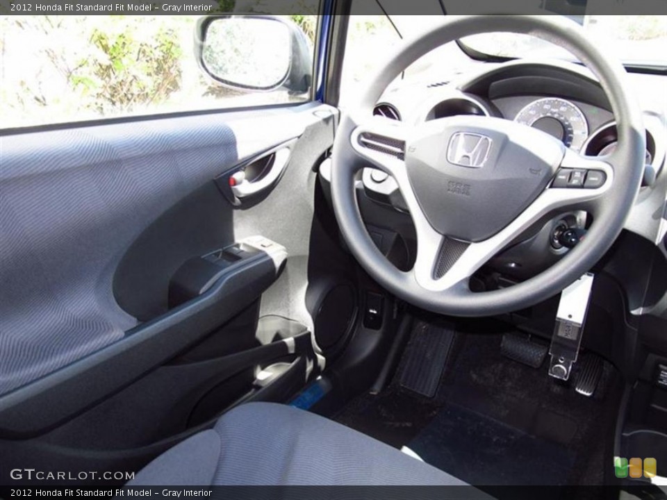 Gray Interior Steering Wheel for the 2012 Honda Fit  #67805166