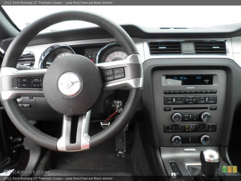 Lava Red/Charcoal Black Interior Dashboard for the 2012 Ford Mustang GT Premium Coupe #67805373