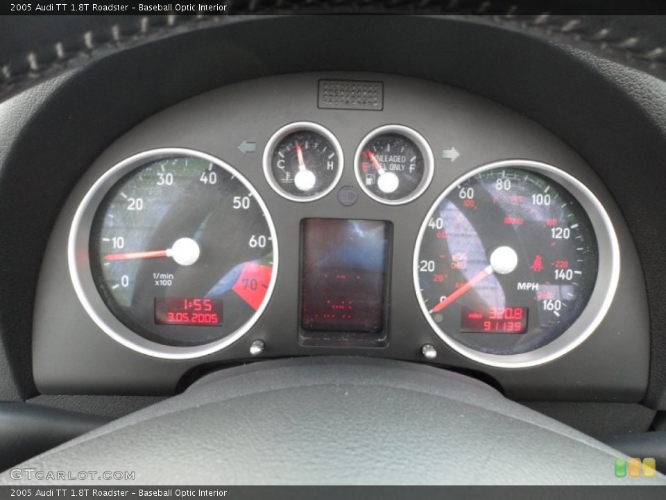 Baseball Optic Interior Gauges for the 2005 Audi TT 1.8T Roadster #67808523