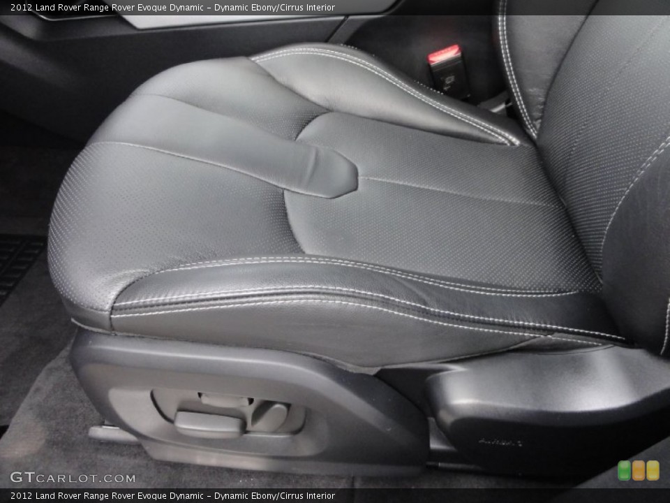 Dynamic Ebony/Cirrus Interior Front Seat for the 2012 Land Rover Range Rover Evoque Dynamic #67809984