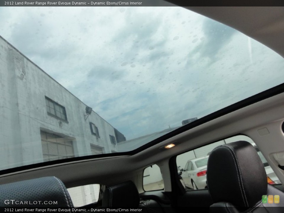 Dynamic Ebony/Cirrus Interior Sunroof for the 2012 Land Rover Range Rover Evoque Dynamic #67810038