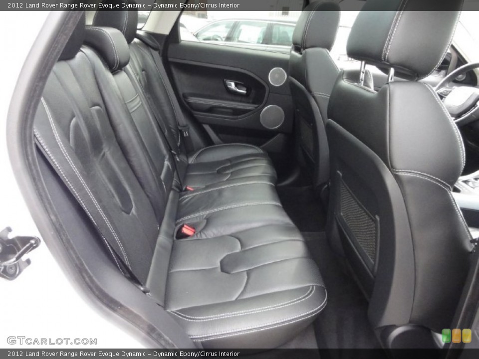Dynamic Ebony/Cirrus Interior Rear Seat for the 2012 Land Rover Range Rover Evoque Dynamic #67810065