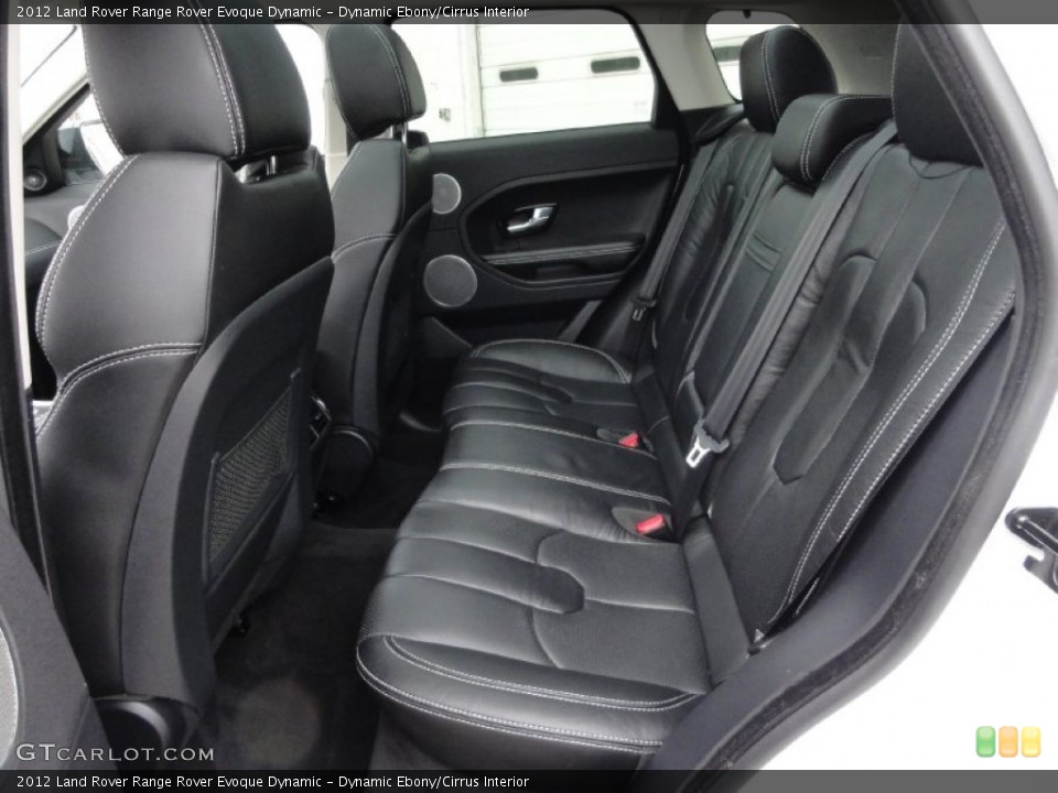 Dynamic Ebony/Cirrus Interior Rear Seat for the 2012 Land Rover Range Rover Evoque Dynamic #67810083