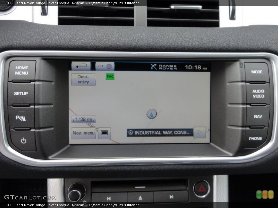 Dynamic Ebony/Cirrus Interior Navigation for the 2012 Land Rover Range Rover Evoque Dynamic #67810207