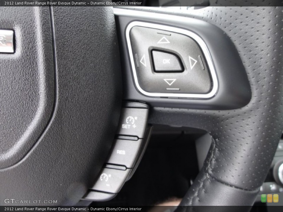 Dynamic Ebony/Cirrus Interior Controls for the 2012 Land Rover Range Rover Evoque Dynamic #67810260