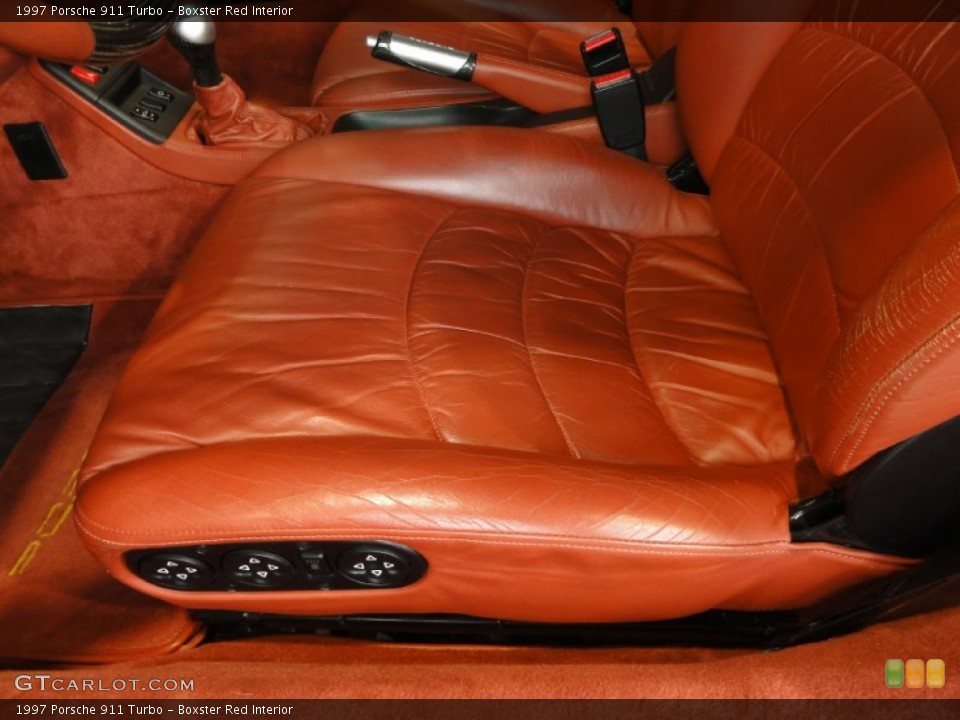 Boxster Red Interior Front Seat for the 1997 Porsche 911 Turbo #67810824