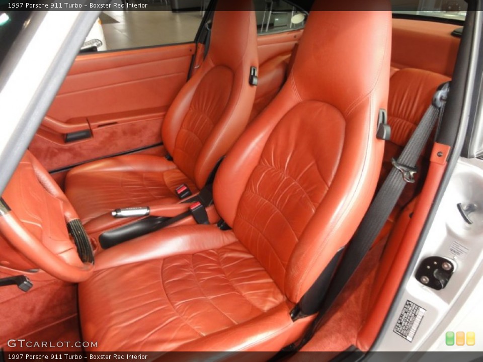 Boxster Red Interior Front Seat for the 1997 Porsche 911 Turbo #67810833