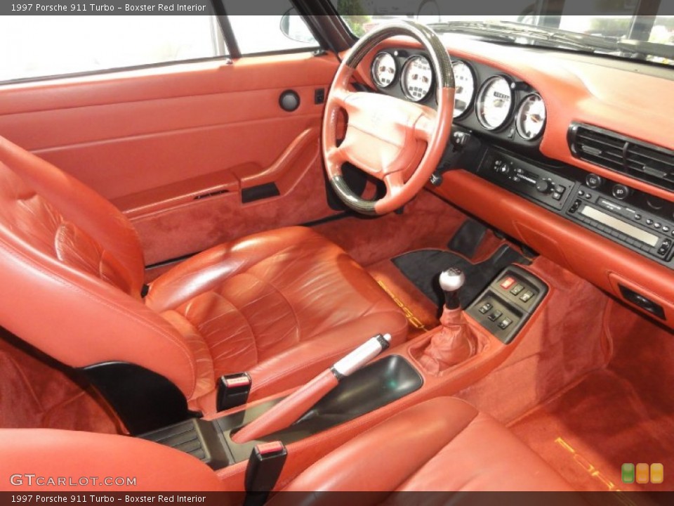 Boxster Red Interior Dashboard for the 1997 Porsche 911 Turbo #67810851
