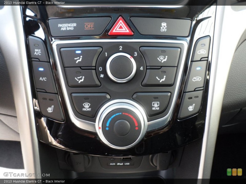 Black Interior Controls for the 2013 Hyundai Elantra GT #67811118