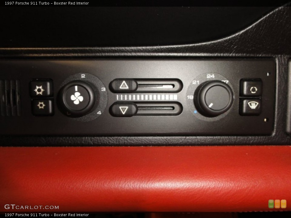 Boxster Red Interior Controls for the 1997 Porsche 911 Turbo #67811138