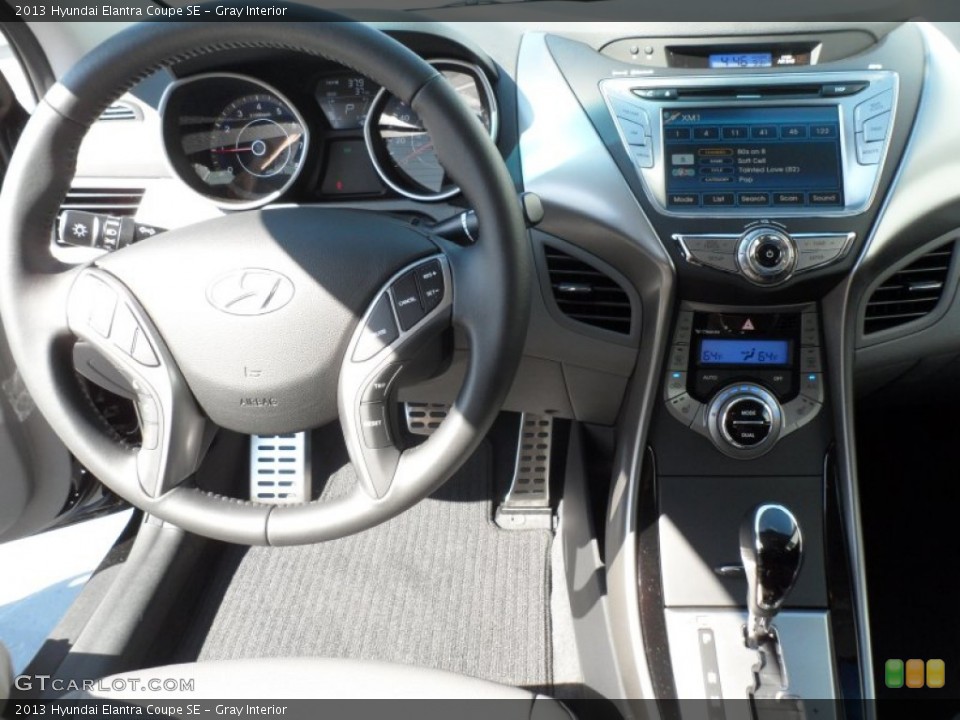 Gray Interior Dashboard for the 2013 Hyundai Elantra Coupe SE #67811367