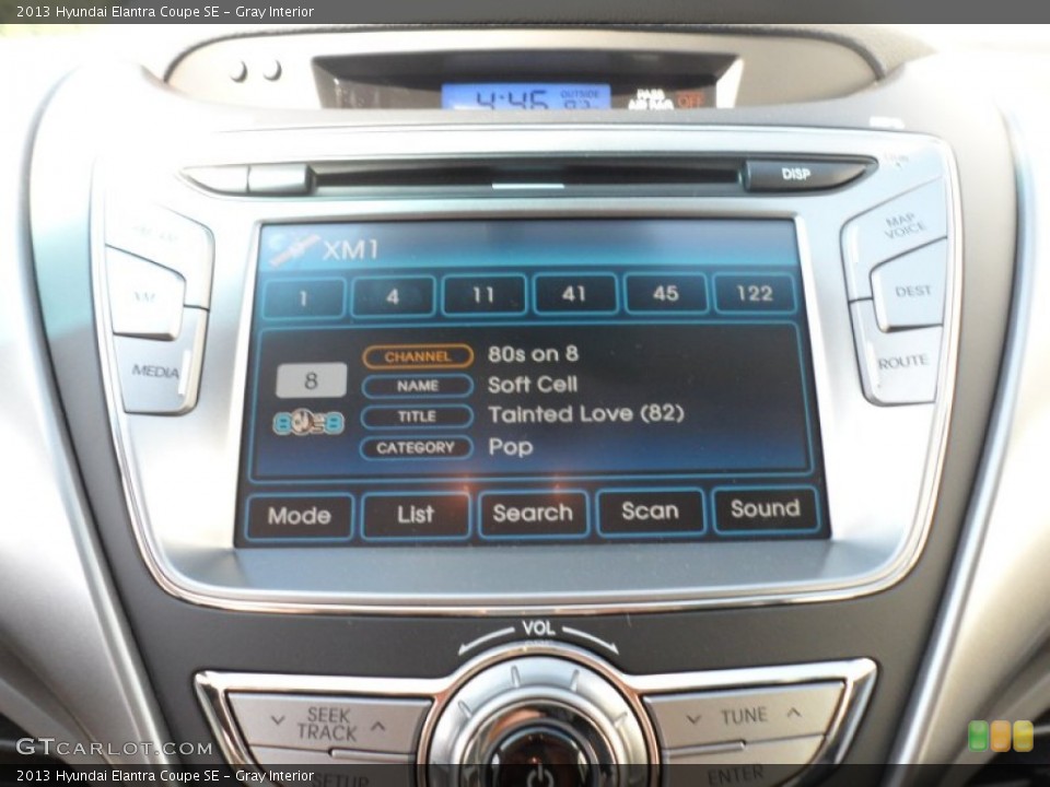 Gray Interior Audio System for the 2013 Hyundai Elantra Coupe SE #67811376