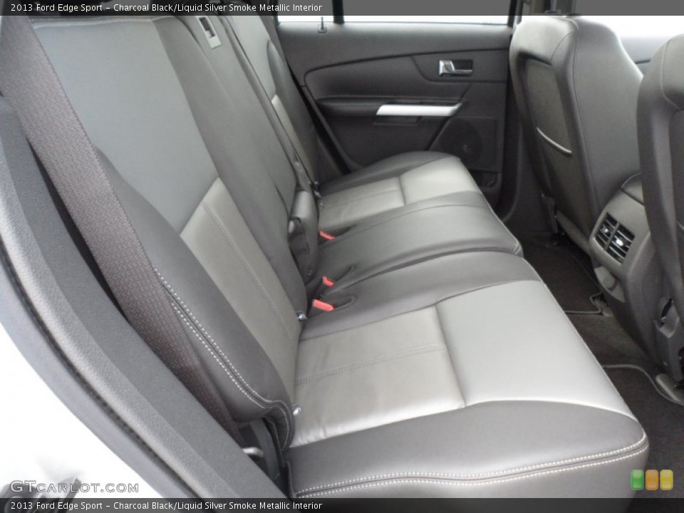 Charcoal Black/Liquid Silver Smoke Metallic Interior Rear Seat for the 2013 Ford Edge Sport #67811604