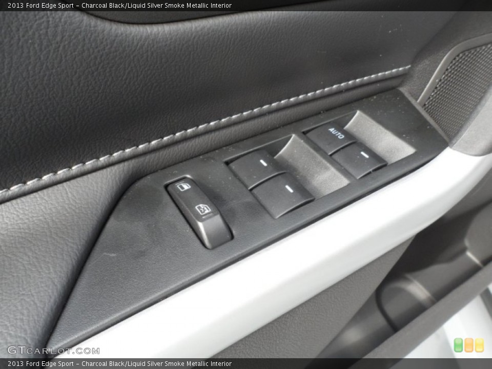 Charcoal Black/Liquid Silver Smoke Metallic Interior Controls for the 2013 Ford Edge Sport #67811641