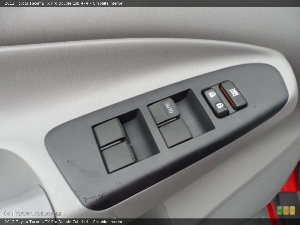 Graphite Interior Controls for the 2012 Toyota Tacoma TX Pro Double Cab 4x4 #67811958