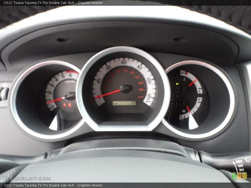 Graphite Interior Gauges for the 2012 Toyota Tacoma TX Pro Double Cab 4x4 #67812042