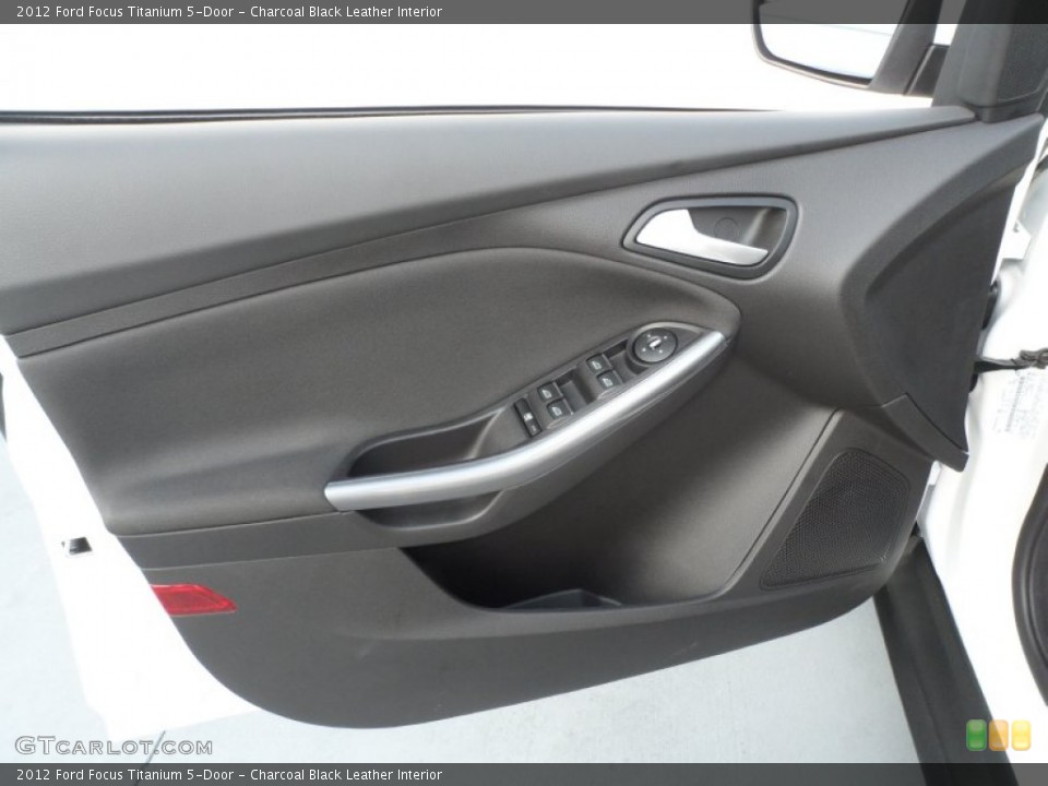 Charcoal Black Leather Interior Door Panel for the 2012 Ford Focus Titanium 5-Door #67812885