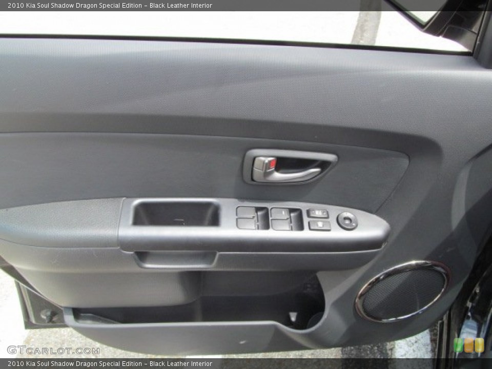 Black Leather Interior Door Panel for the 2010 Kia Soul Shadow Dragon Special Edition #67813476