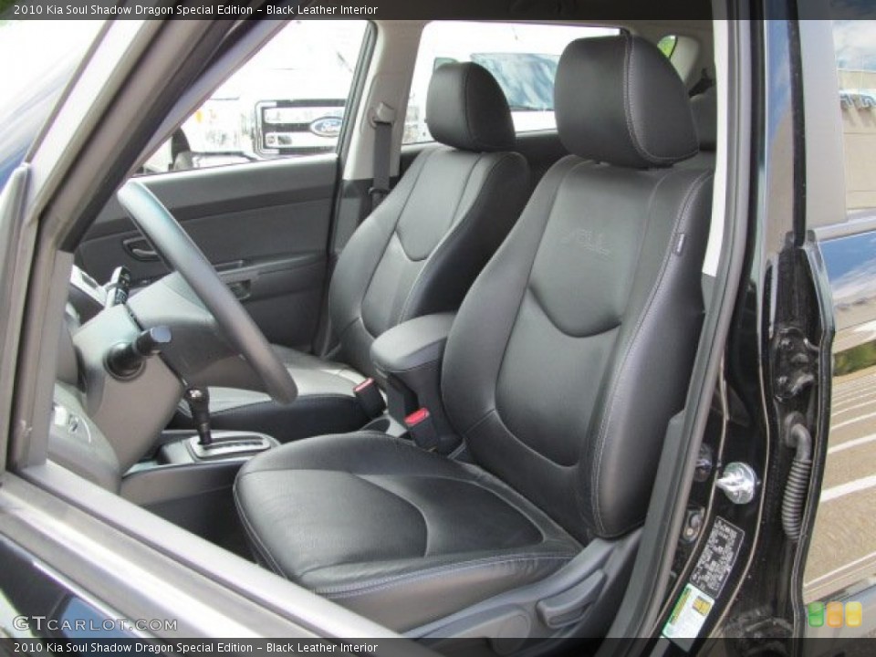 Black Leather Interior Photo for the 2010 Kia Soul Shadow Dragon Special Edition #67813485