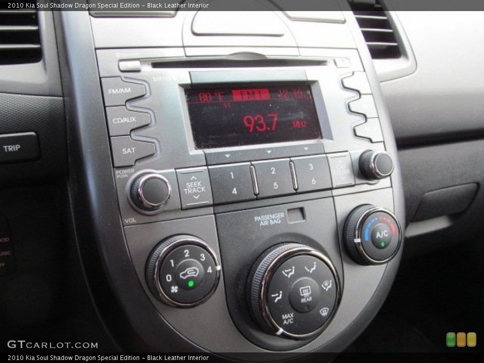 Black Leather Interior Controls for the 2010 Kia Soul Shadow Dragon Special Edition #67813524