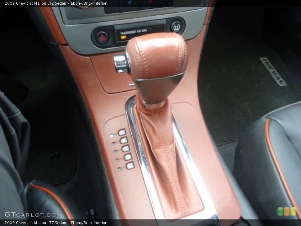 Ebony/Brick Interior Transmission for the 2009 Chevrolet Malibu LTZ Sedan #67815936