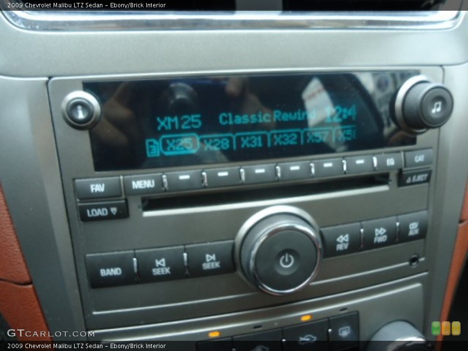 Ebony/Brick Interior Audio System for the 2009 Chevrolet Malibu LTZ Sedan #67816044