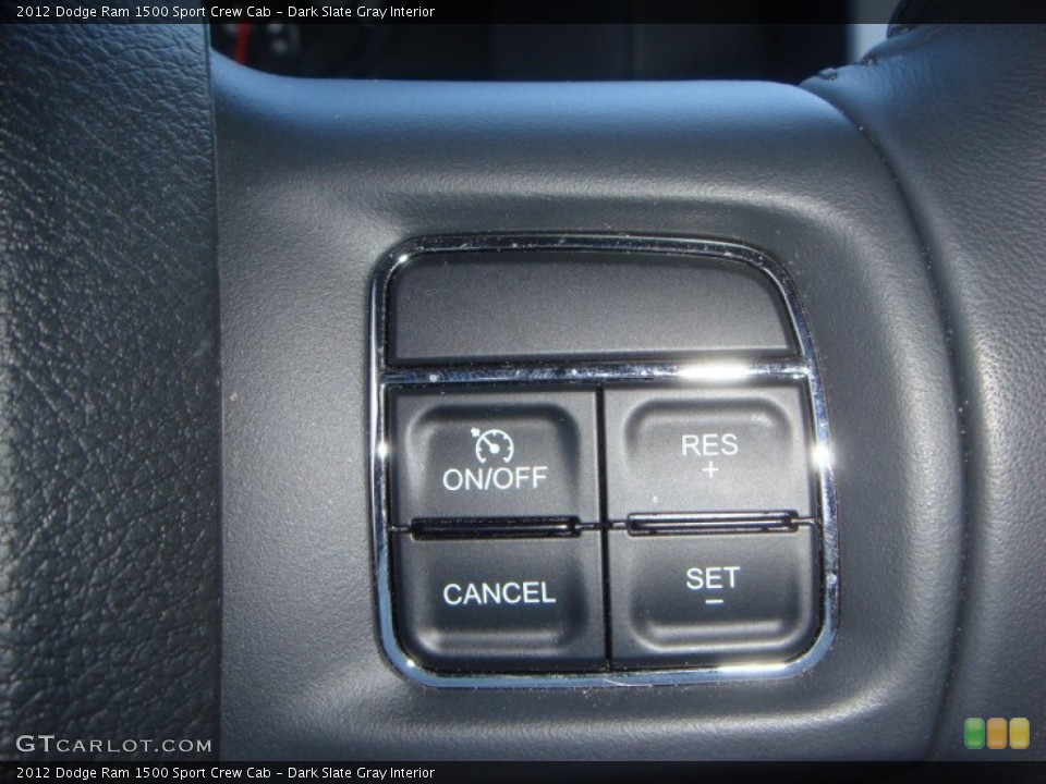 Dark Slate Gray Interior Controls for the 2012 Dodge Ram 1500 Sport Crew Cab #67823991