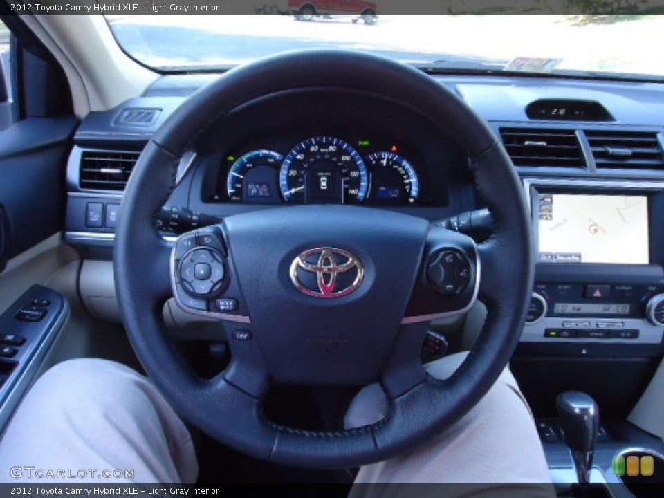 Light Gray Interior Steering Wheel for the 2012 Toyota Camry Hybrid XLE #67824669