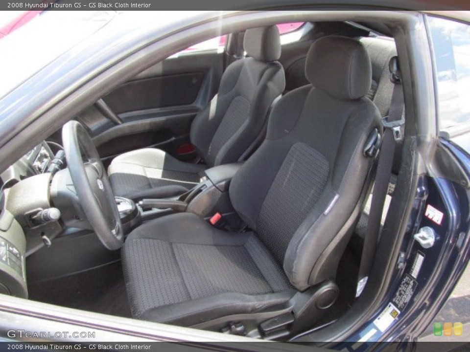 GS Black Cloth Interior Photo for the 2008 Hyundai Tiburon GS #67825395