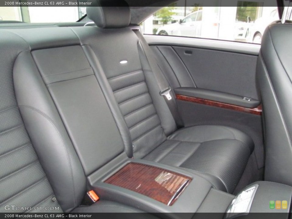 Black Interior Rear Seat for the 2008 Mercedes-Benz CL 63 AMG #67826556