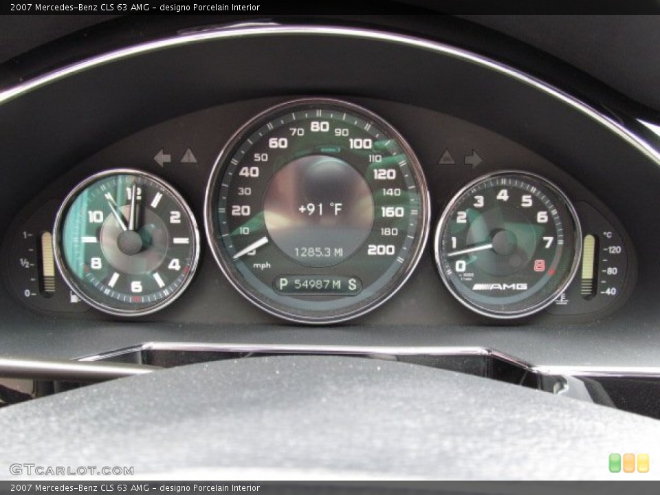 designo Porcelain Interior Gauges for the 2007 Mercedes-Benz CLS 63 AMG #67827122