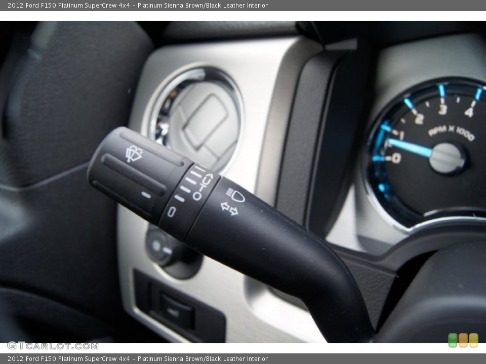 Platinum Sienna Brown/Black Leather Interior Controls for the 2012 Ford F150 Platinum SuperCrew 4x4 #67831827